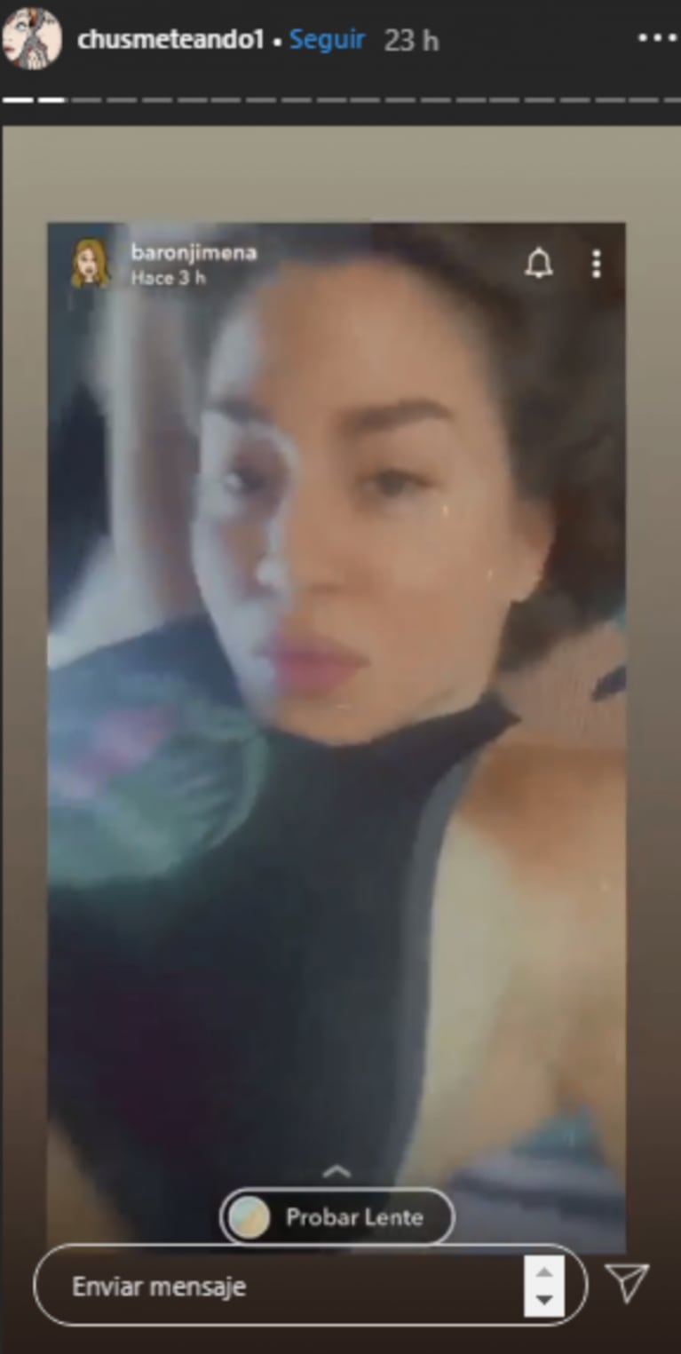 Jimena Barón reapareció en las redes sociales, tras semanas en silencio: se alejó de Instagram y se mudó a Snapchat