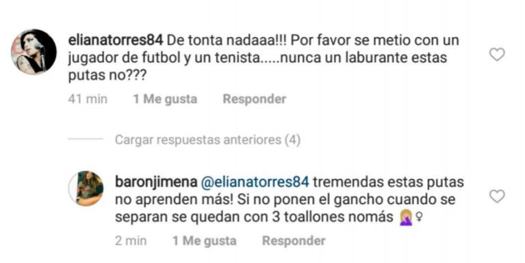 Jimena Barón recibió un agresivo comentario en Instagram ¡y no se quedó callada!: "Tengo los ovarios cromados"    