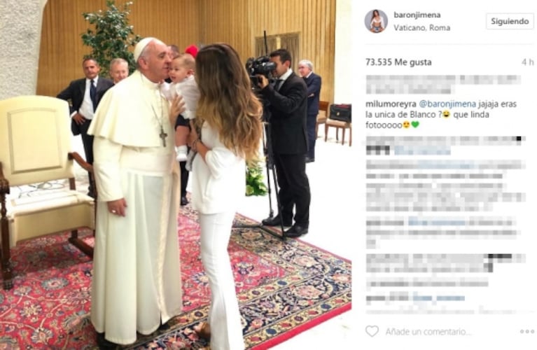 Jimena Barón recordó el papelón que vivió, años atrás, cuando fue a ver al Papa junto a su hijo Momo: "Daniel jamás me avisó, quería matarlo"