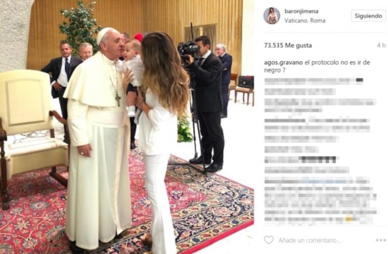 Jimena Barón recordó el papelón que vivió, años atrás, cuando fue a ver al Papa junto a su hijo Momo: "Daniel jamás me avisó, quería matarlo"