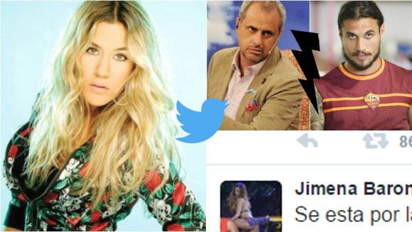 Jimena Barón se metió en el escándalo entre Daniel Osvado y Jorge Rial (Fotos: Web y Twitter)