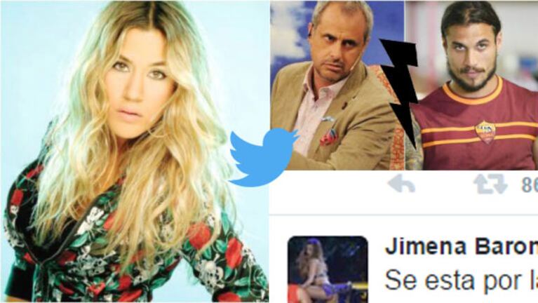 Jimena Barón se metió en el escándalo entre Daniel Osvado y Jorge Rial (Fotos: Web y Twitter)