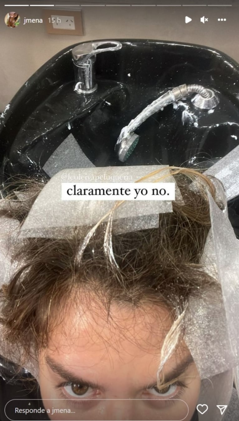 Jimena Barón se mostró fastidiosa desde la peluquería: "Con la peor de las ondas"