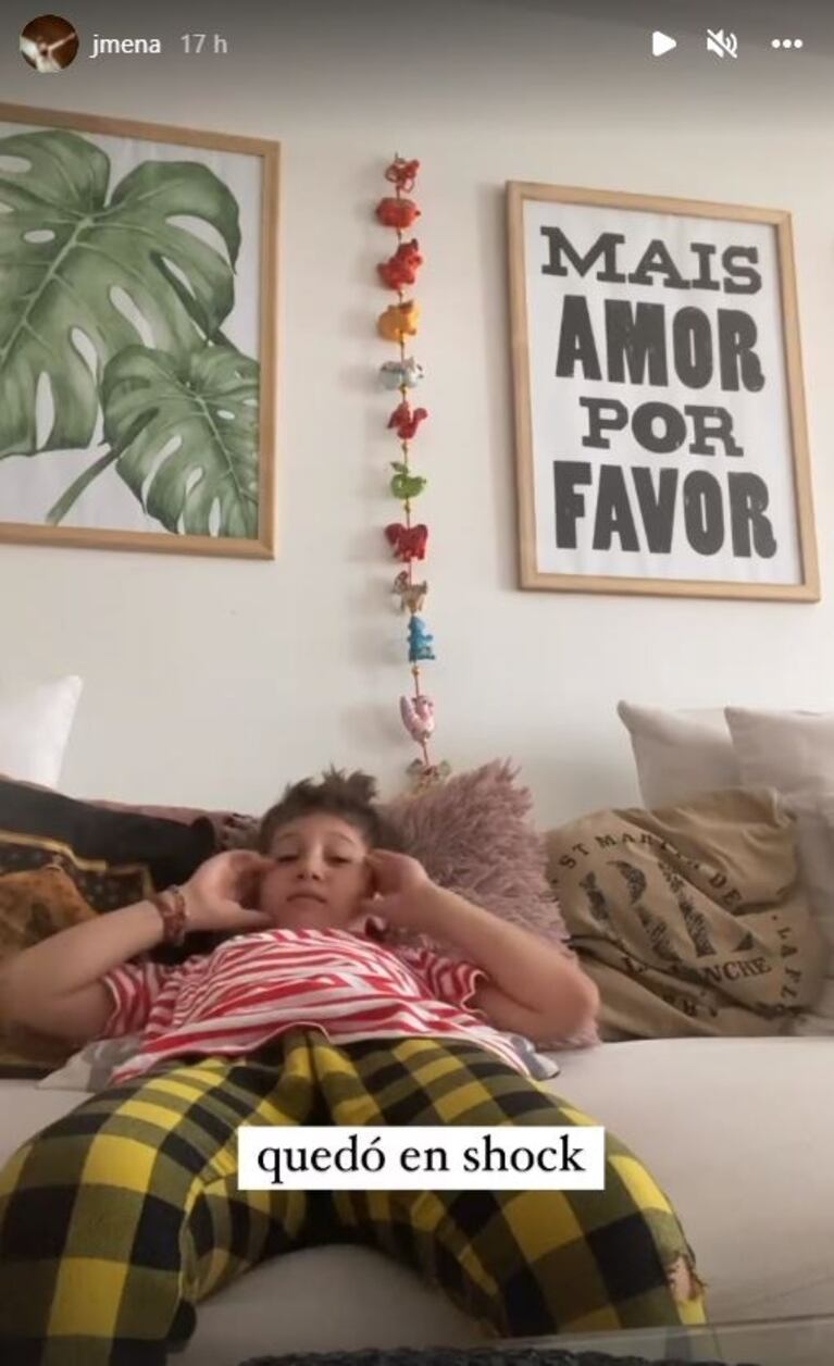 Jimena Barón sorprendió a Momo con un mensaje de su ídolo youtuber y no contuvo el llanto: "Quedó en shock"