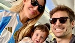 Jimena Barón viajó al Mundial con Matías Palleiro y su hijo Arturo. Crédito: Instagram
