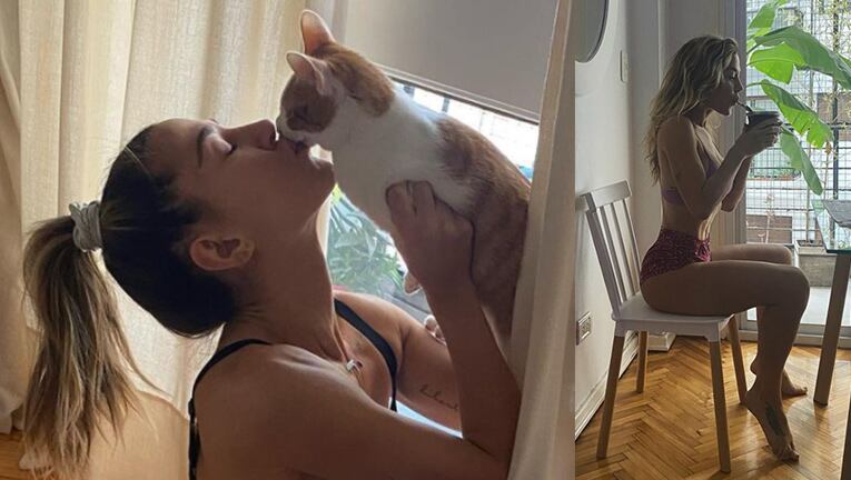 Jimena Barón volvió a mostrarse de entrecasa en Instagram.