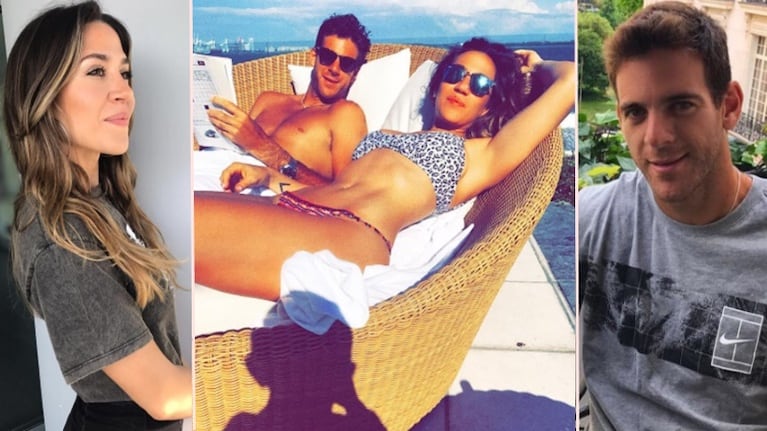 Jimena Barón y Juan Martín Del Potro en Miami
