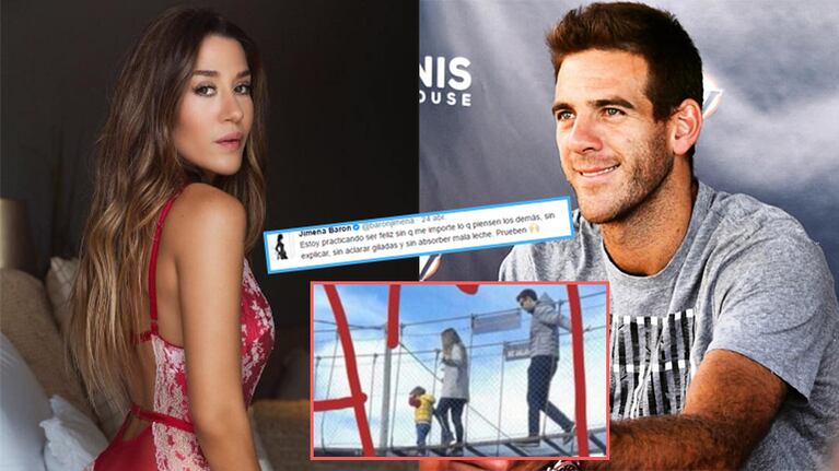 Jimena Barón y Juan Martín del Potro: la nueva pareja del momento (Fotos: Web). 