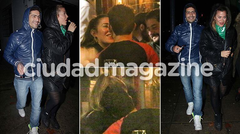 Jimena Barón y Rodrigo Romero, noche de amor y romántica cena en Palermo Hollywood. (Fotos: Movilpress)