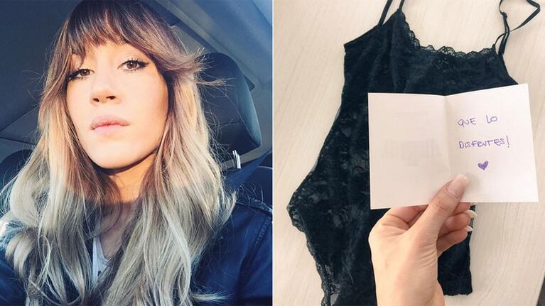 Jimena Barón y un divertido comentario tras recibir de regalo un conjunto hot: "Me faltaría un beneficiario" (Foto: Twitter)