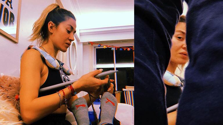 Jimena compartió su mal humor en la red.