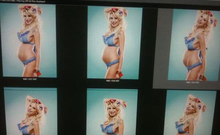 Jimena Cyrulnik, una embarazada súper sexy (Foto: Twitter).
