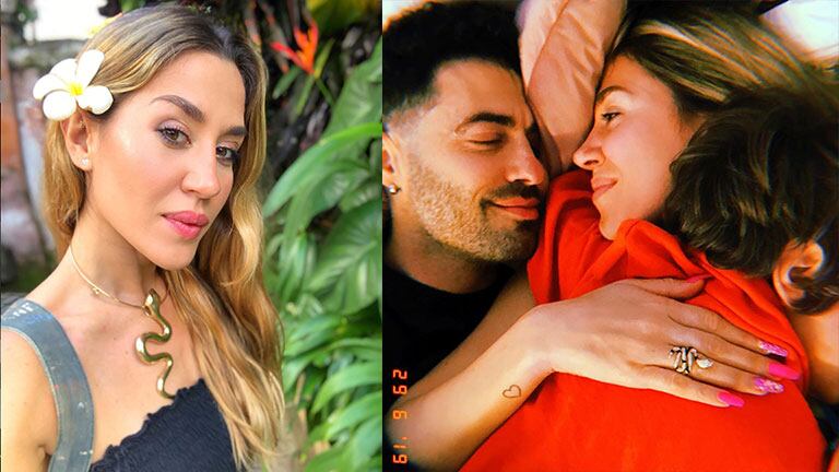 Jimena, Mauro y Momo disfrutaron de una "siesta familiar".
