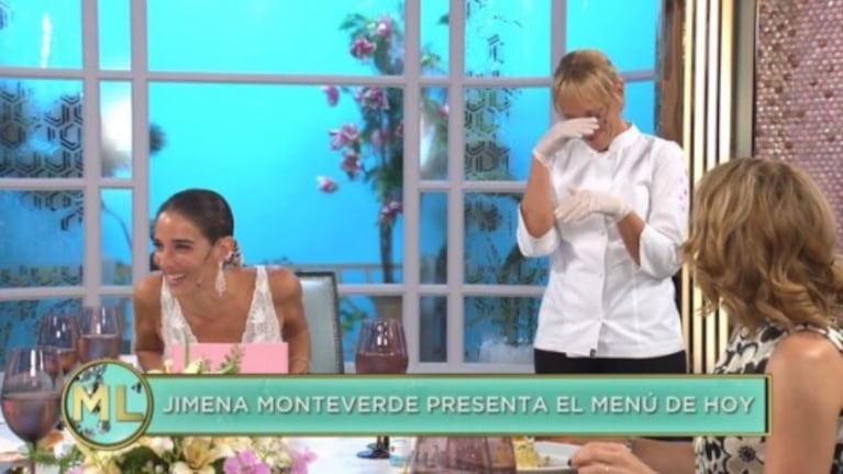 Jimena Monteverde derrapó mientras presentaba el menú en Almorzando con Mirtha Legrand: "¡Las gomas Michelín!"