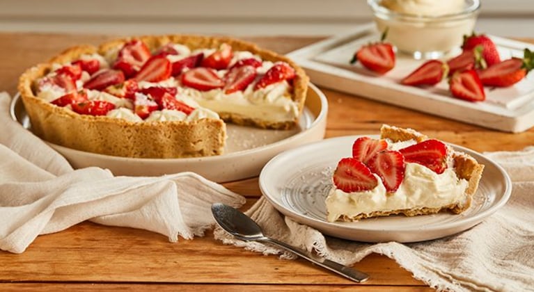 Jimena Monteverde deslumbró con una fácil receta para hacer tarta de frutillas | Créditos: Instagram @jimemonteverde
