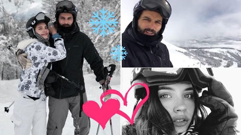 Joaquín Furriel y Eva de Dominici, días de amor y esquí en San Martín de los Andes