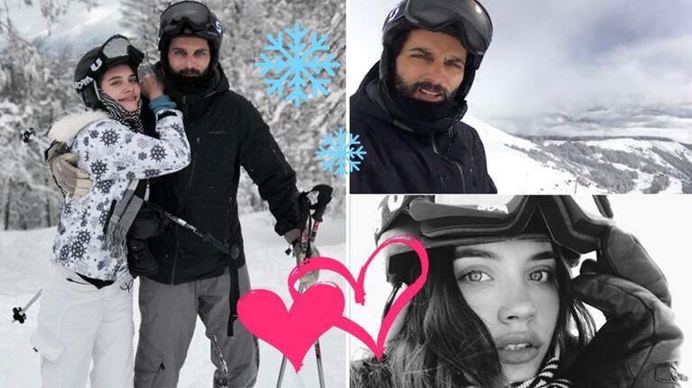 Joaquín Furriel y Eva de Dominici, días de amor y esquí en San Martín de los Andes