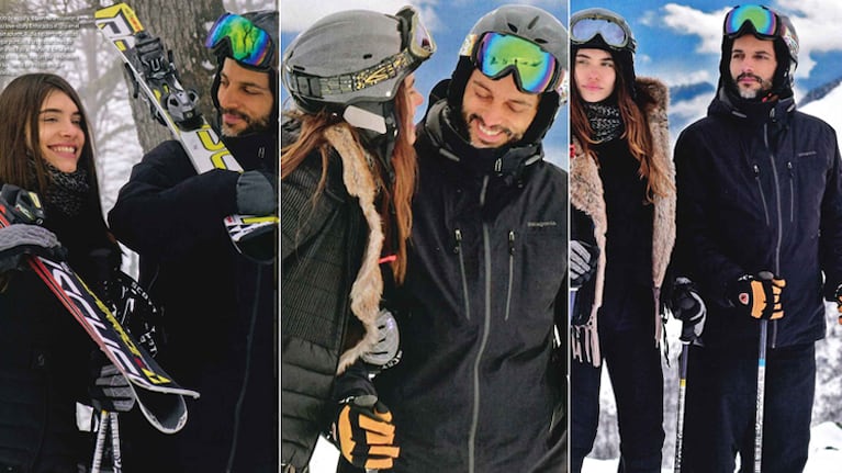 Joaquín Furriel y Eva de Dominici, en unas románticas vacaciones en la nieve (Fotos: revista ¡Hola! Argentina)