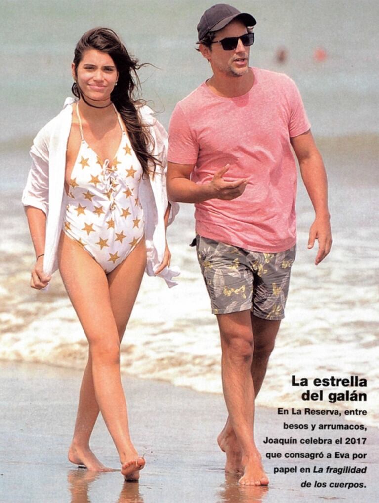 Joaquín Furriel y Eva de Dominici, enamorados en la playa: ¡besos frente al mar! 