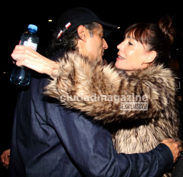 Joaquín Furriel y Paola Krum se reencontraron en el teatro (Foto: Movilpress)