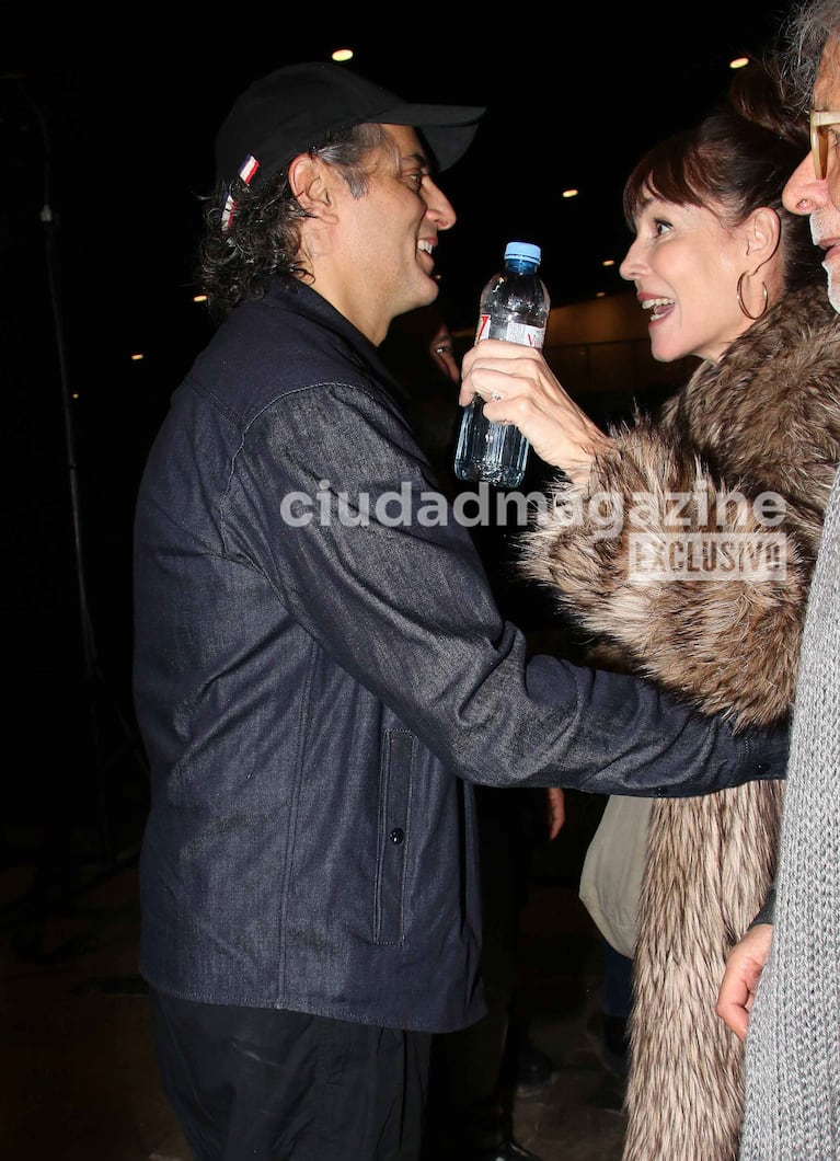 Joaquín Furriel y Paola Krum se reencontraron en el teatro (Foto: Movilpress)