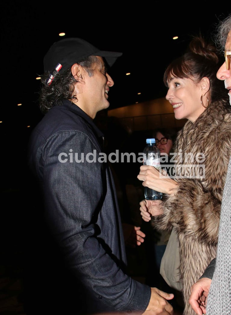 Joaquín Furriel y Paola Krum se reencontraron en el teatro (Foto: Movilpress)