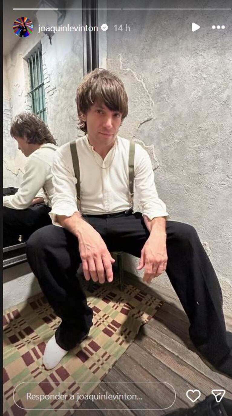 Joaquín Levinton horas antes de descompensarse (Foto Instagram @joaquinlevinton)