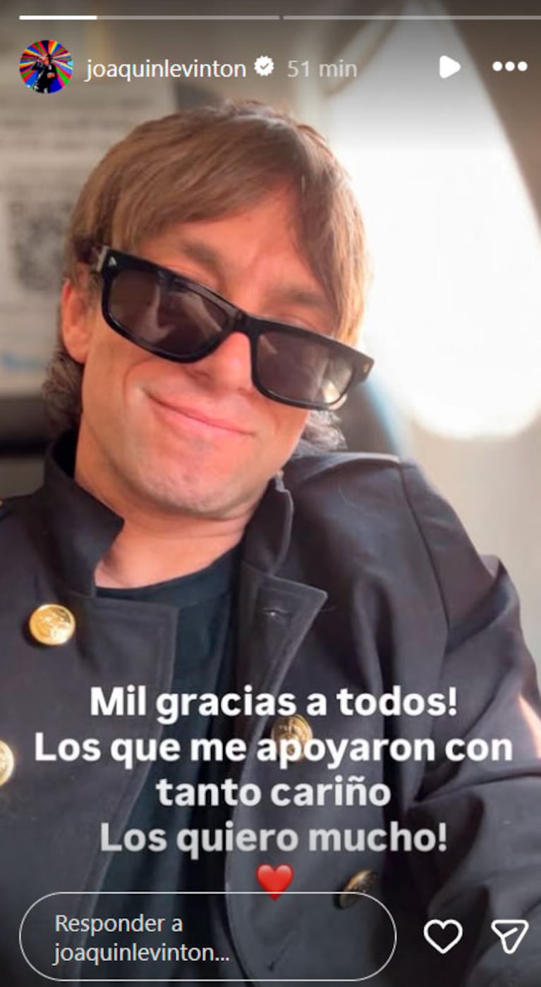 Joaquín Levinton le habló a la gnte tras la denuncia