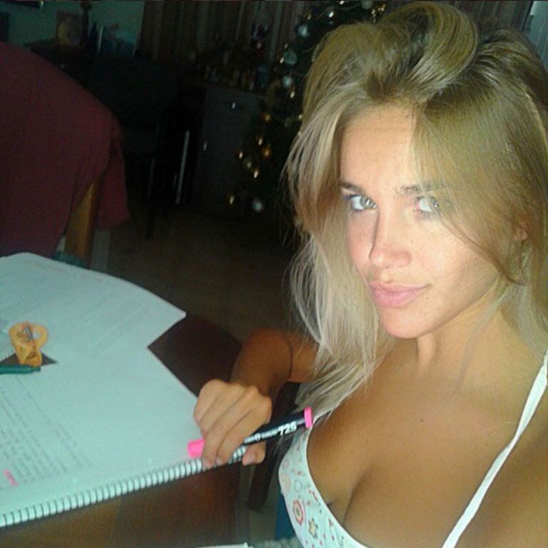 Johana Herbel, la novia del futbolista de Boca Sebastián Palacios. Foto: Facebook