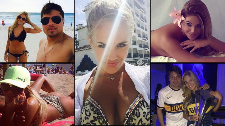 Johana Herbel, la novia del futbolista de Boca Sebastián Palacios. Foto: Facebook