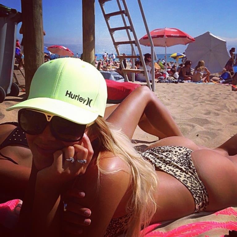Johana Herbel, la novia del futbolista de Boca Sebastián Palacios. Foto: Facebook