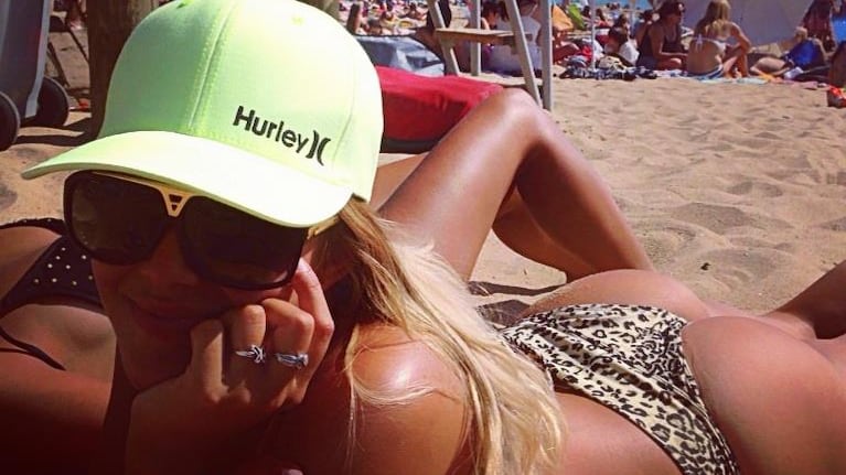 Johana Herbel, la novia del futbolista de Boca Sebastián Palacios. Foto: Facebook