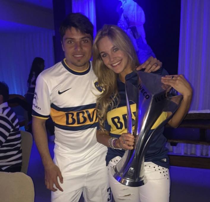 Johana Herbel, la novia del futbolista de Boca Sebastián Palacios. Foto: Facebook