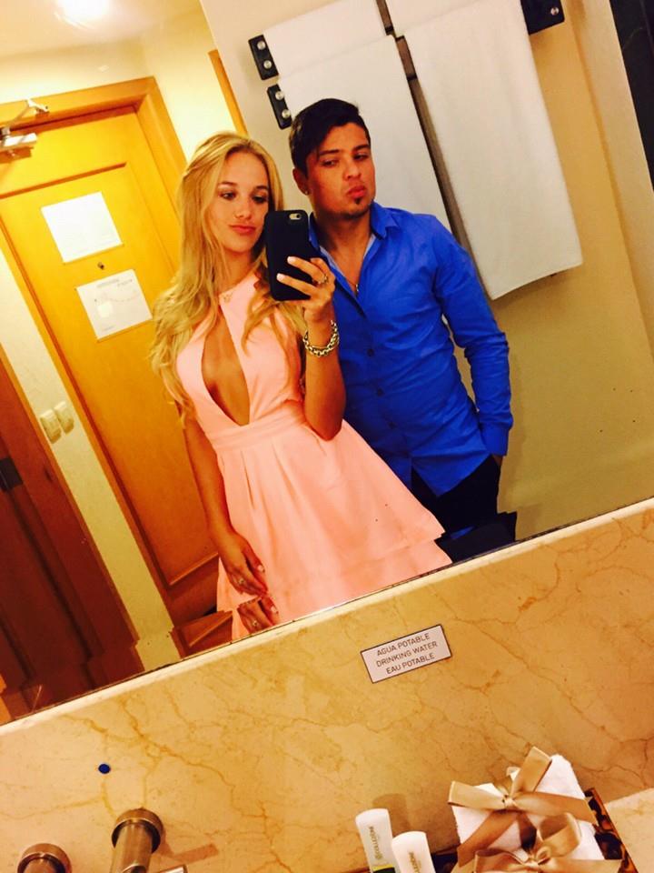 Johana Herbel, la novia del futbolista de Boca Sebastián Palacios. Foto: Facebook