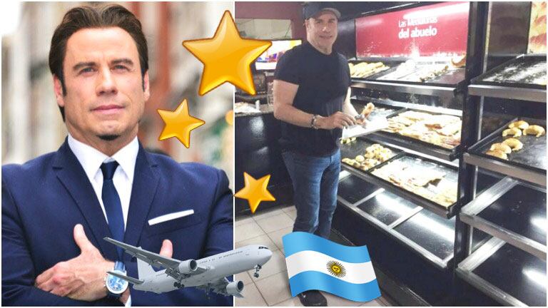 John Travolta está en Argentina (Fotos: Web y Twitter)