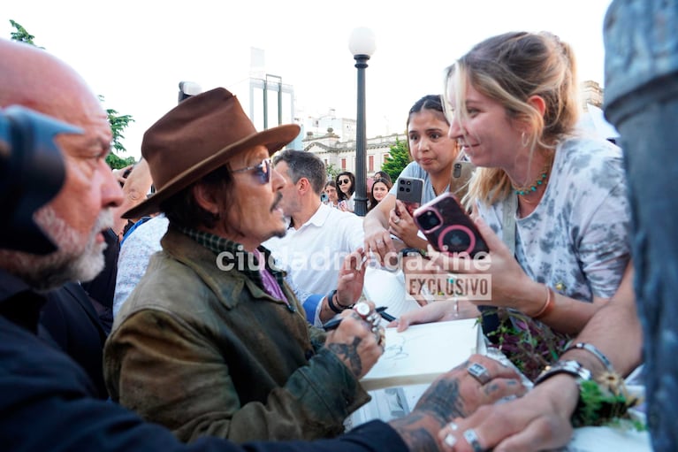 Johnny Depp en La Plata (Foto: RS Fotos)