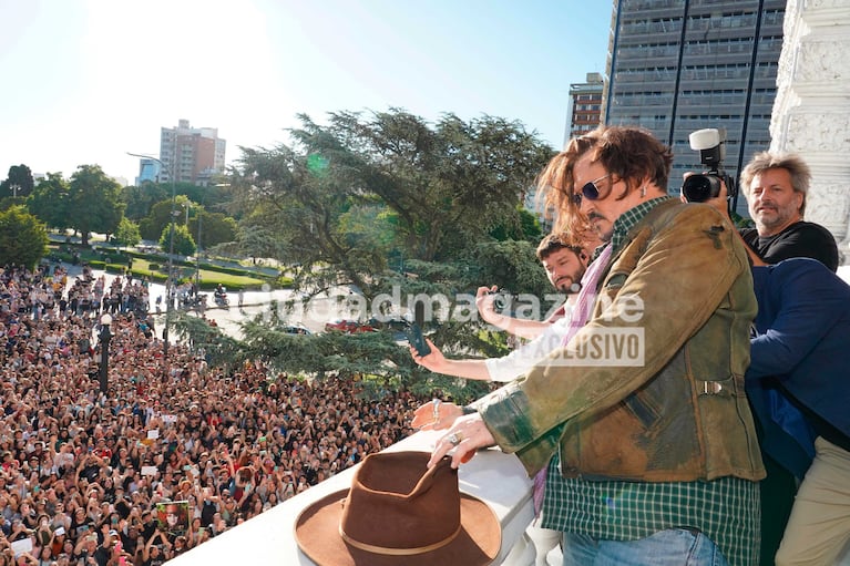 Johnny Depp en La Plata (Foto: RS Fotos)