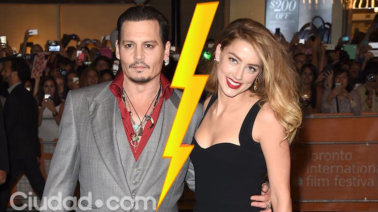 Johnny Depp y Amber Heard se divorcian tras 15 meses de matrimonio (Fotos: AFP).