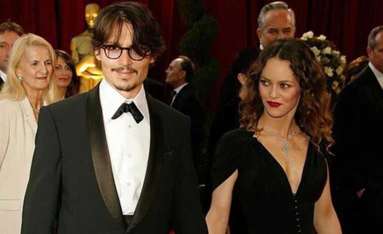 Johnny Depp y Vanessa Paradis, separados (Foto: Web). 