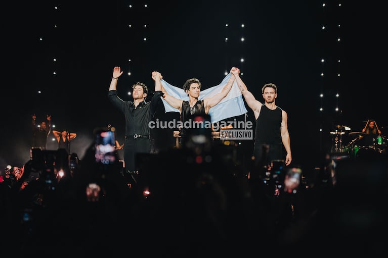 Jonas Brothers en su primer show en Buenos Aires (Foto: Movilpress).