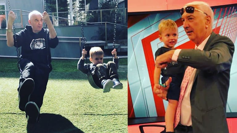 Jonatan compartió tiernos recuerdos de su papá con su hijo Romeo.