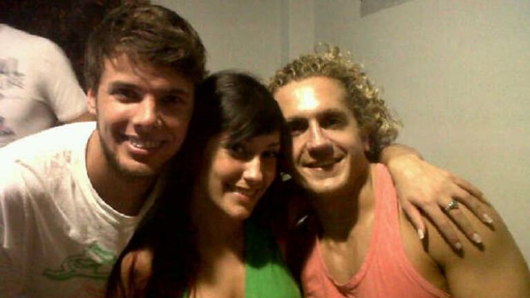 Jonatan, Jésica y Emiliano en la casa de Juan Pablo.