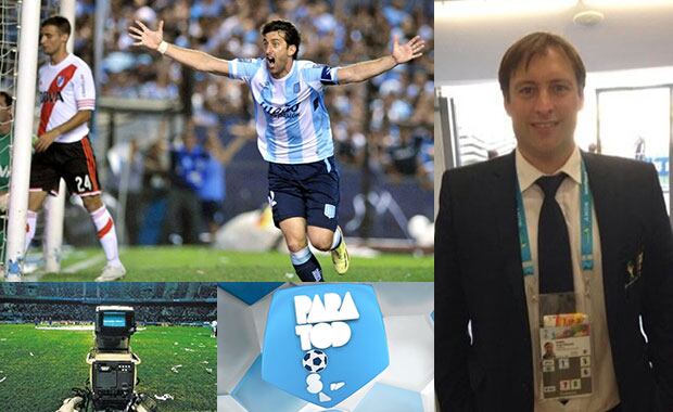 Jorge Barril relató 6 victorias de Racing en el torneo. ¿Se viene la séptima? (Fotos: archivo Web)