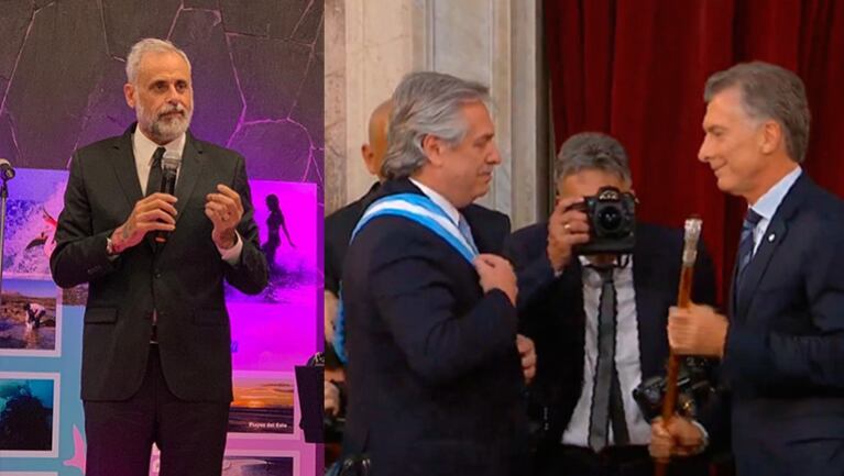 Jorge celebró el traspaso presidencial.