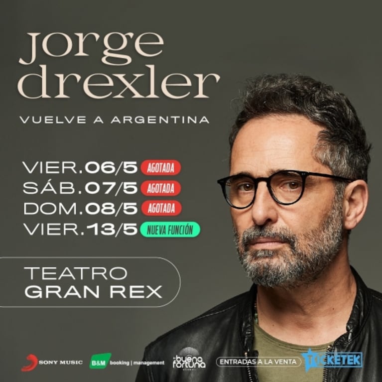 Jorge Drexler sumó una cuarta función en el Gran Rex: cuándo y cómo comprar las entradas