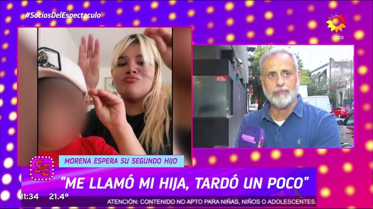 Jorge habló de Morena Rial con Socios del Espectáculo.