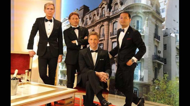 Jorge Ibáñez, Daniel Gómez Rinaldi, Horacio Cabak y Fabián Medina Flores, integrantes de La Jaula de la moda.