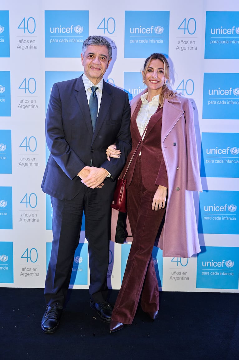 Jorge Macri y María Belén Ludueña. Foto: Unicef