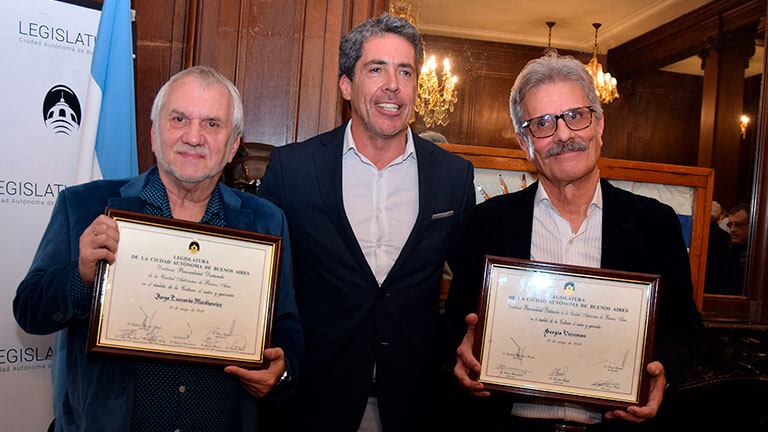 Jorge Maestro y Sergio Vainman, declarados personalidades destacadas de la Cultura