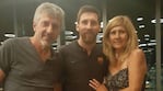 Jorge Messi, Lionel Messi y Celia Cuccitini
